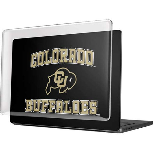 University of Colorado CU Logo on Gold MacBook Pro 14in (2021-24) Case plus Skin